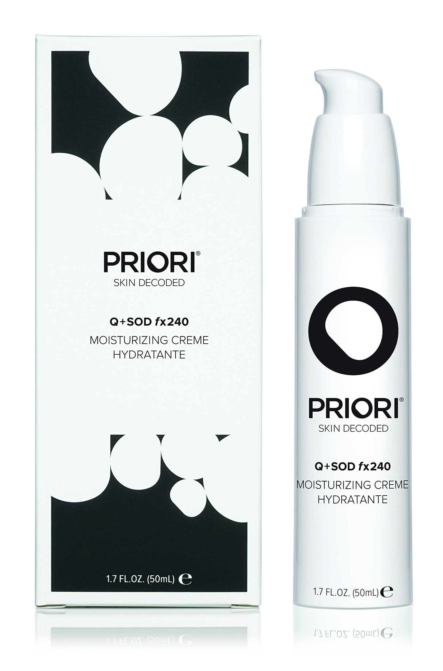 PRIORI Skincare Moisturizing Creme with CoQ10 Advanced Age Defying Hydrating Face Cream for Women and Men 24 Hr Moisturizer Lactic Acid, Retinol, Antioxidant Protection 1.7 fl oz