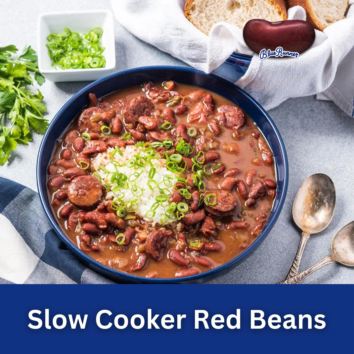 Blue Runner Creole Cream Style Red Beans 16 Oz (Pack Of 6) - New Orleans Best Authentic Red Beans - Slow Cooked to Perfection - A Southern Favorite - Easy Meal out of a Can