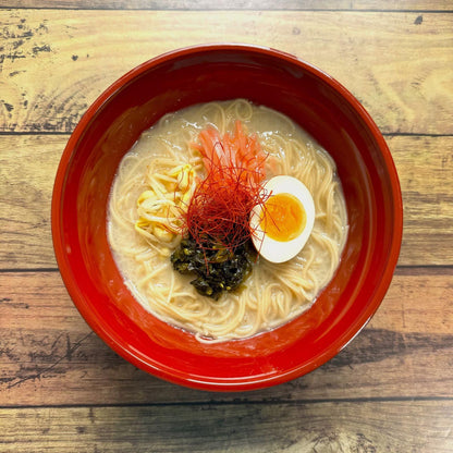 Genkido Gluten-Free Tonkotsu-Style Ramen Set (2 Servings × 2 Packs) – Vegan Japanese Brown Rice Noodles with Plant-Based Pork-Style Soup | Allergen-Free Ramen | Made in Kumamoto, Japan