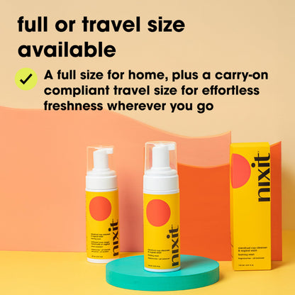 nixit Menstrual Cup Cleaner & Vaginal Wash – pH-Balanced, Fragrance-Free Feminine Wash for Menstrual Cup & Disc – Gentle Foaming Cleanser for Sensitive Skin – Paraben & Sulphate-Free – (5.4 fl oz)