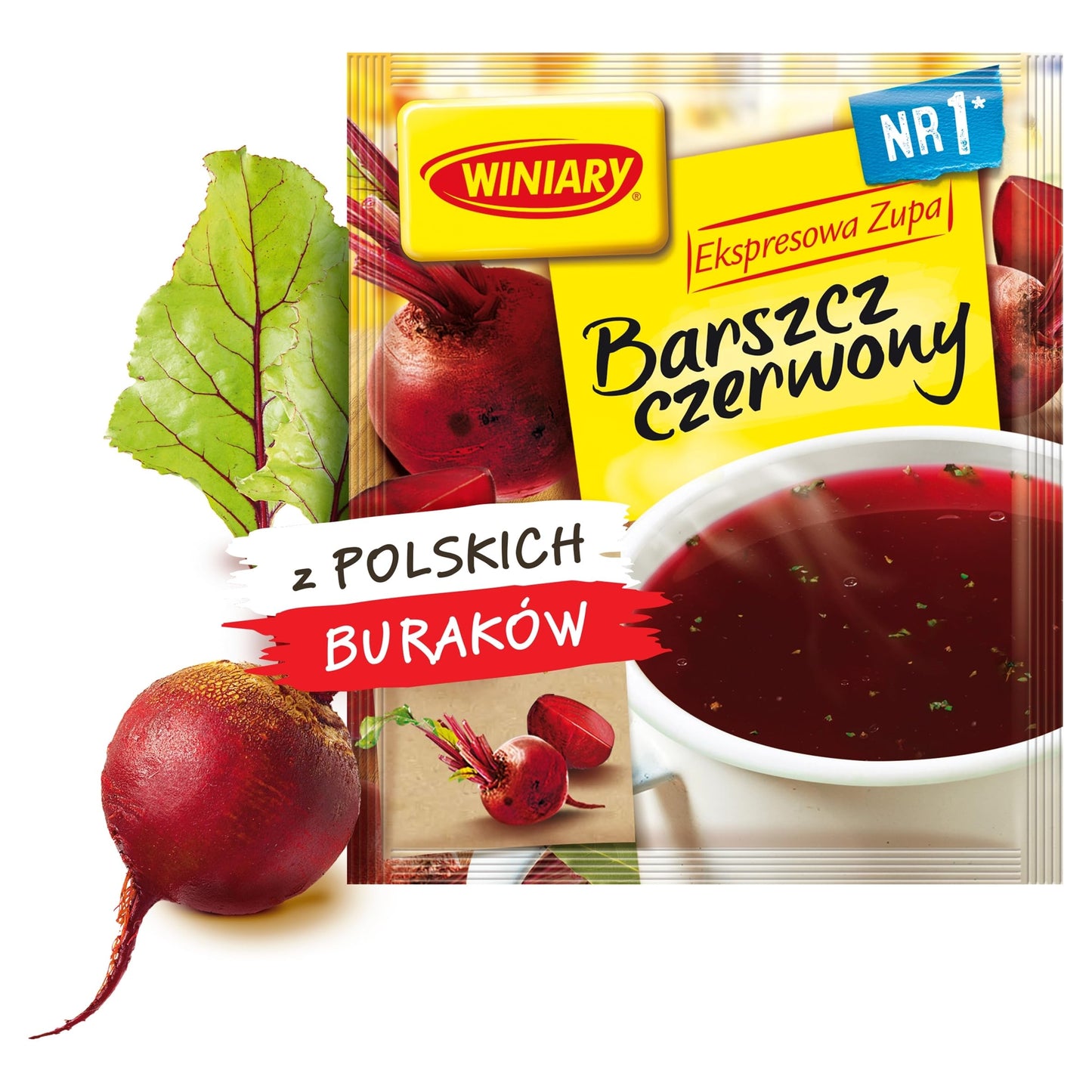 Winiary Barszcz Czerwony Instant 60gram Bag (3-Pack)