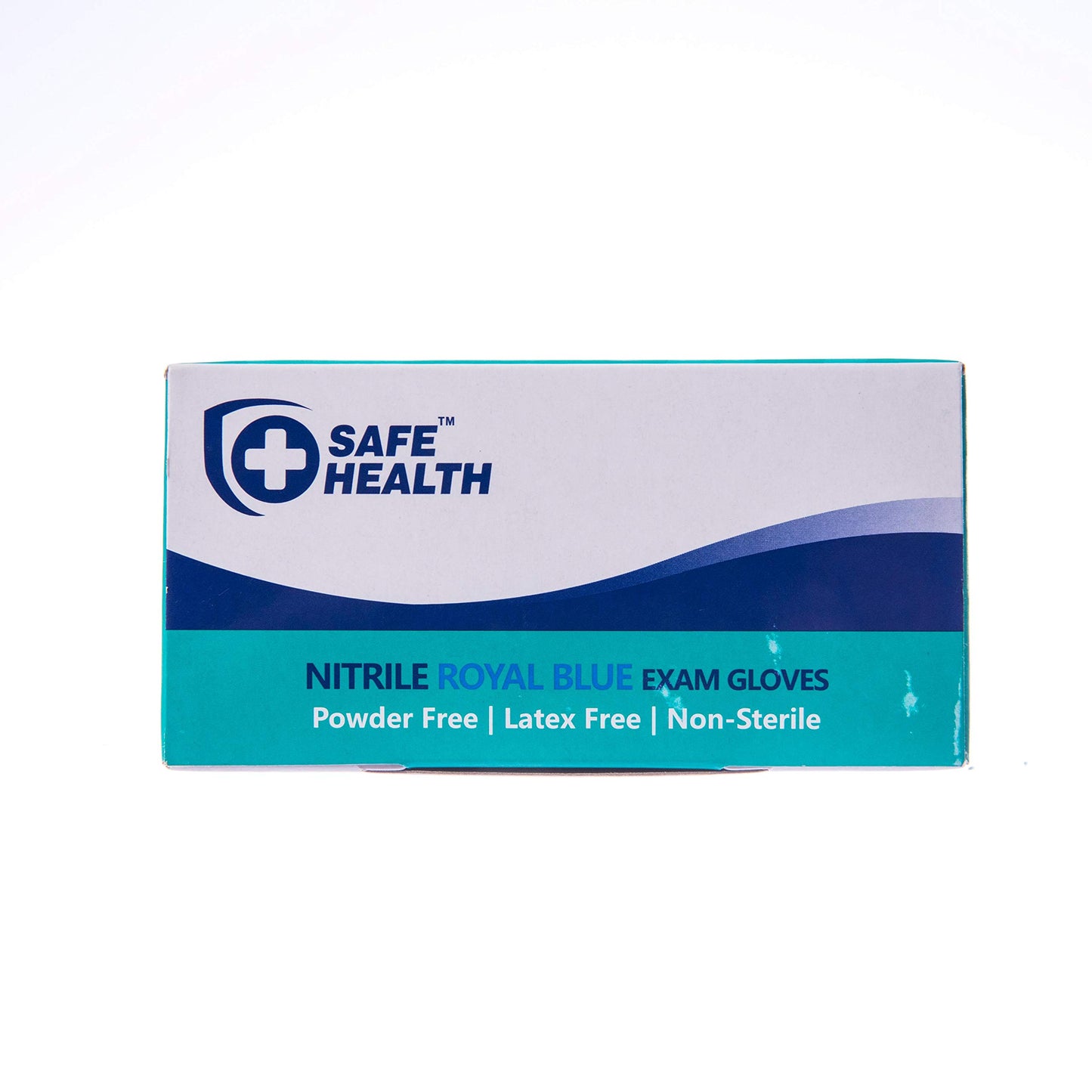 Safe Health Blue Nitrile Exam Gloves,100-Count S M L XL,3.5 Mil Free of Powder-Latex,Disposable-Textured,Clinic-Office-Daily,Medical,First-Aid,Clinics,Cooking,Cleaning,Puncture-Resistant,FIY1063G