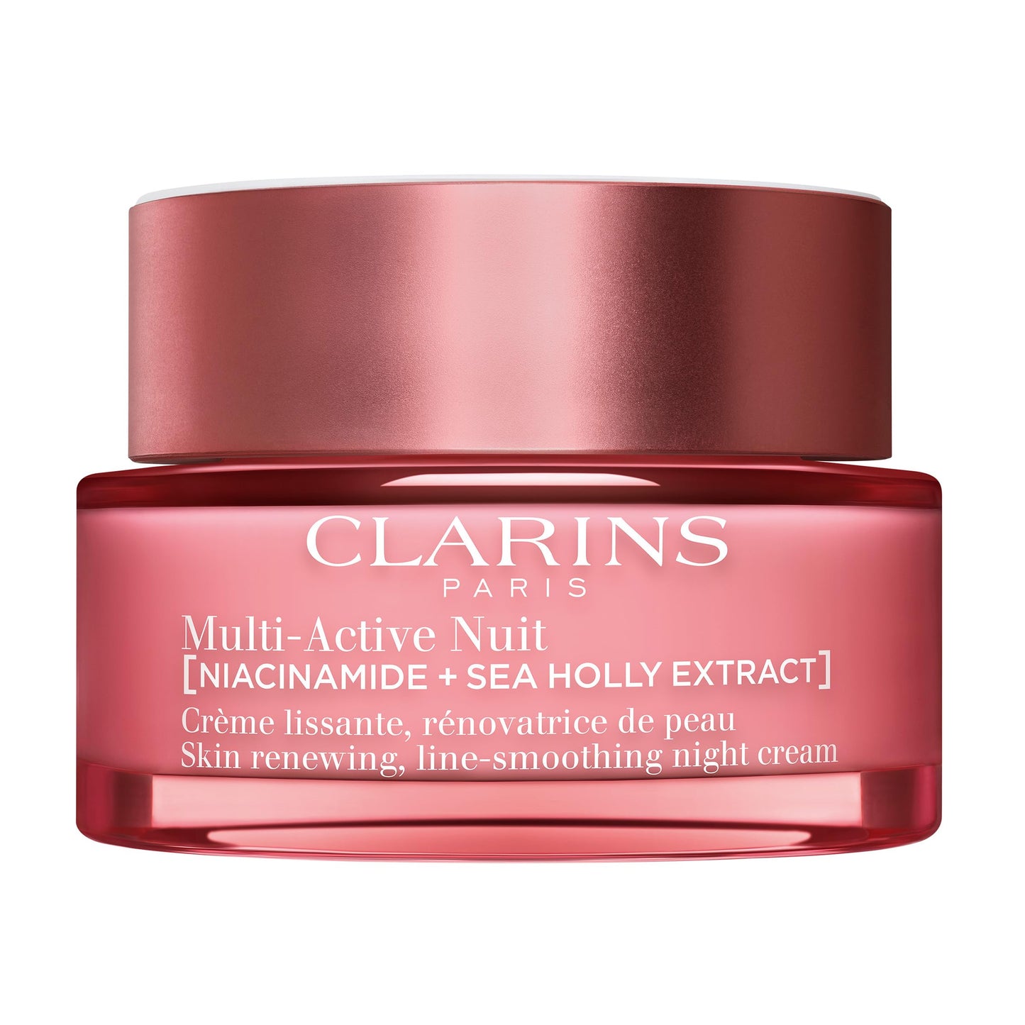 Clarins NEW Multi-Active Renewing Night Moisturizer with Niacinamide | Smooth Fine Lines Visibly Tighten Pores Even Tone and Texture Boost Glow Strengthen Moisture Barrier Skin