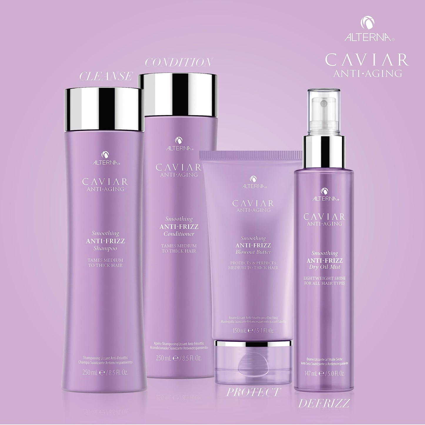 Alterna Caviar Anti-Aging Smoothing Anti-Frizz Blowout Butter, | Protects Hair from Heat Styling and Humidity | Sulfate Free , 5.07 Fl Oz (Pack of 1)