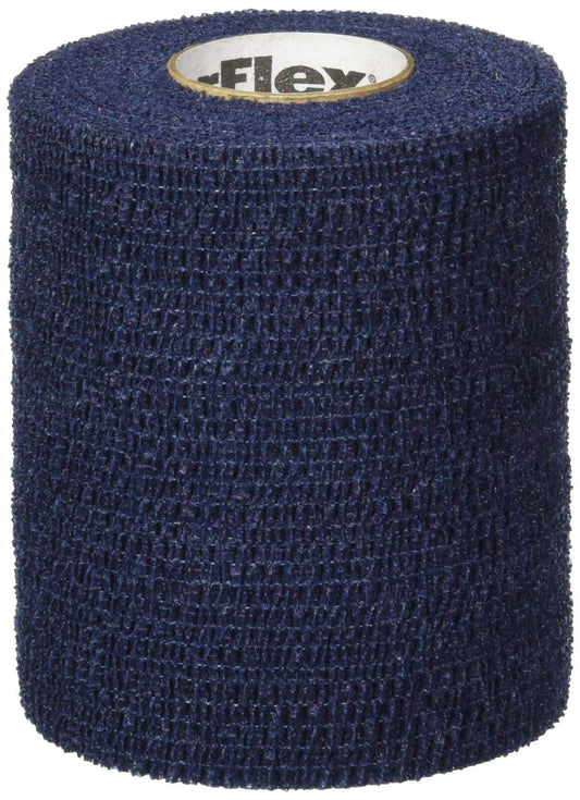 PowerFlex Self Adherent Tape, Latex, Athletic Tape, Blue, 2", 24 Rolls per Case