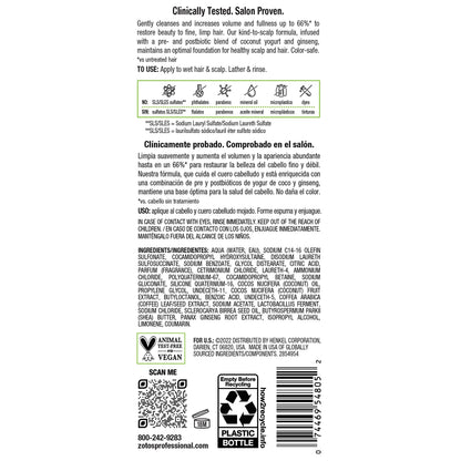 Biotera Ultra Thick & Full Volumizing Shampoo | Increases Volume to Fine, Limp Hair | Microbiome Friendly | Vegan & Animal Test Free | Paraben Free | Color-Safe