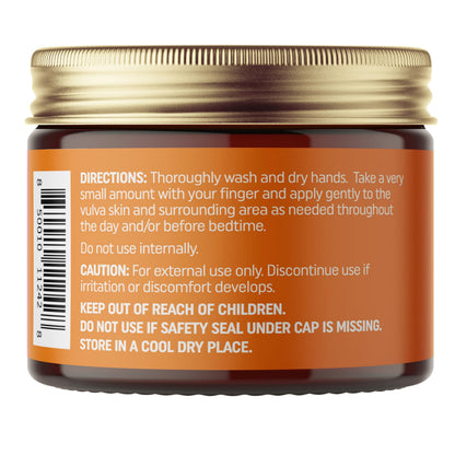 NewLife Naturals Certified Organic Vulva Balm with Calendula & Vitamin E Moisture Support - Itching, Irritation, and Dryness | Estrogen-Free Intimate Feminine Care | 2 Oz
