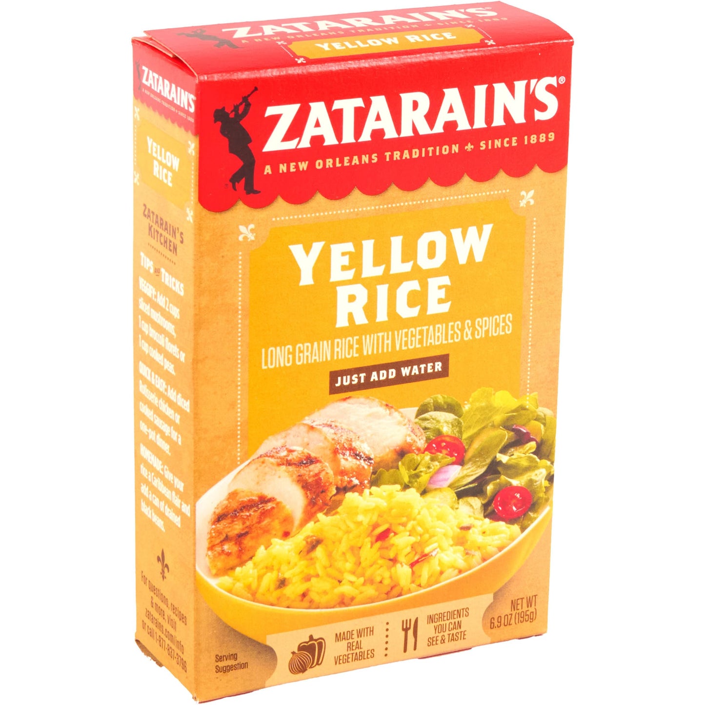 Zatarain's Yellow Rice, 6.9 oz (Pack of 8)