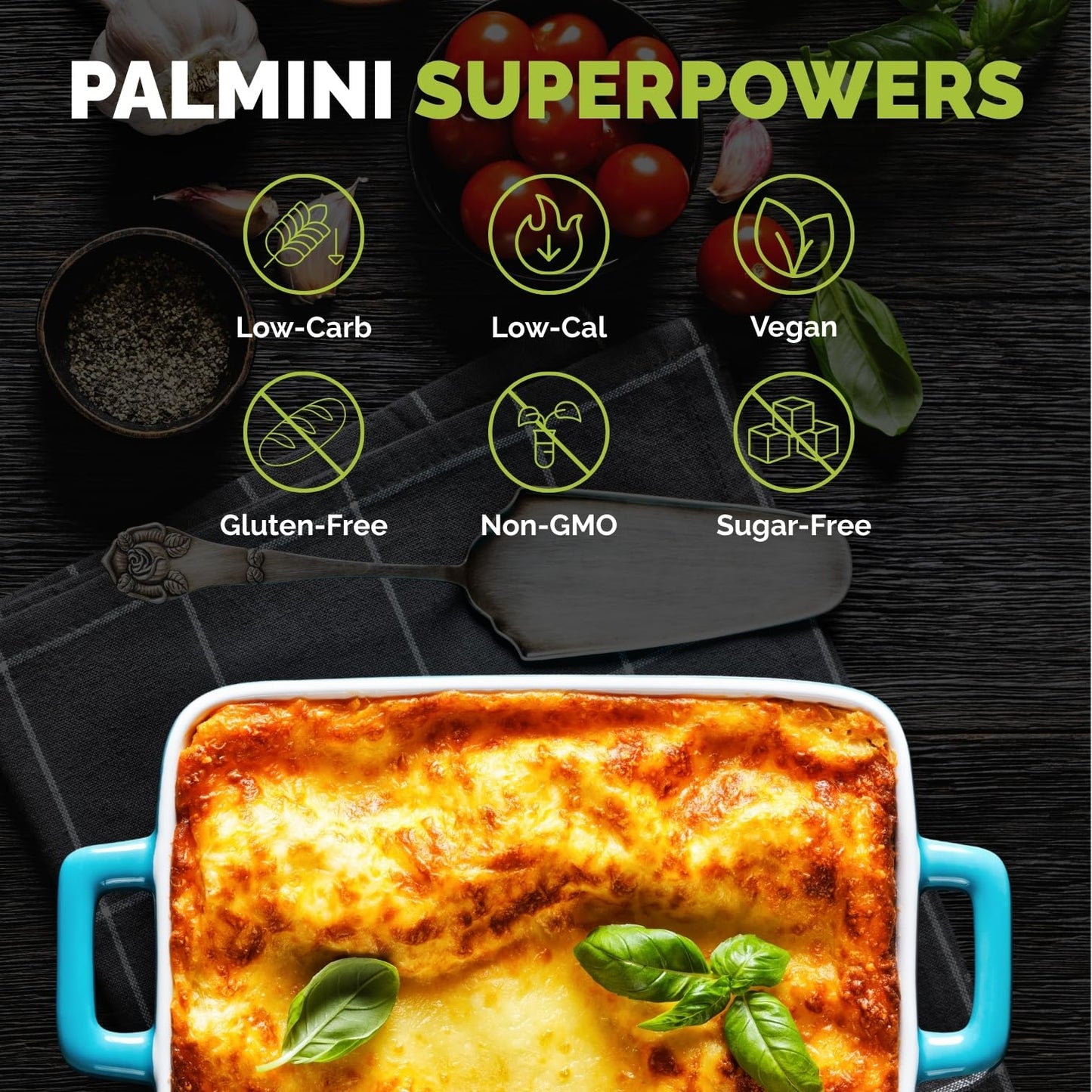 Palmini Lasagna Sheets | Low-Carb, Low-Calorie Hearts of Palm Lasagna Sheet | Keto, Gluten Free, Vegan, Non-GMO | As seen on Shark Tank |(12 Ounce - Pack of 3)