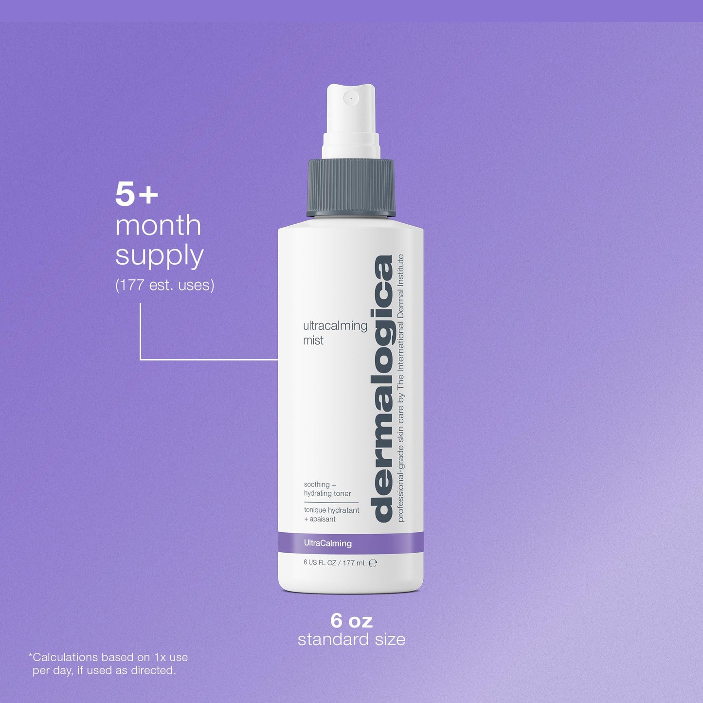 Dermalogica Ultracalming Mist, Facial Spray for Sensitive Skin with Aloe, Soothing and Hydrating - Quickly Relieves Inflammation and Discomfort, 6 Fl Oz