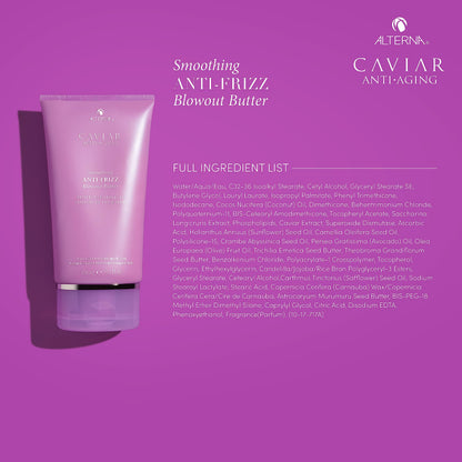 Alterna Caviar Anti-Aging Smoothing Anti-Frizz Blowout Butter, | Protects Hair from Heat Styling and Humidity | Sulfate Free , 5.07 Fl Oz (Pack of 1)