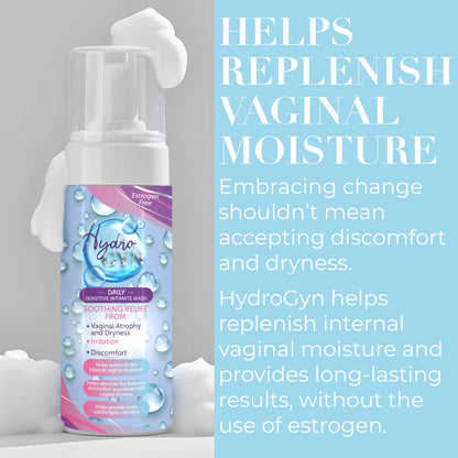 Feminine Care Bundle – Hydro GYN Vaginal Moisturizer (4 oz) with Reusable Applicator + pH-Balanced Feminine Wash – Hydrates, Soothes & Supports Intimate Comfort for Women
