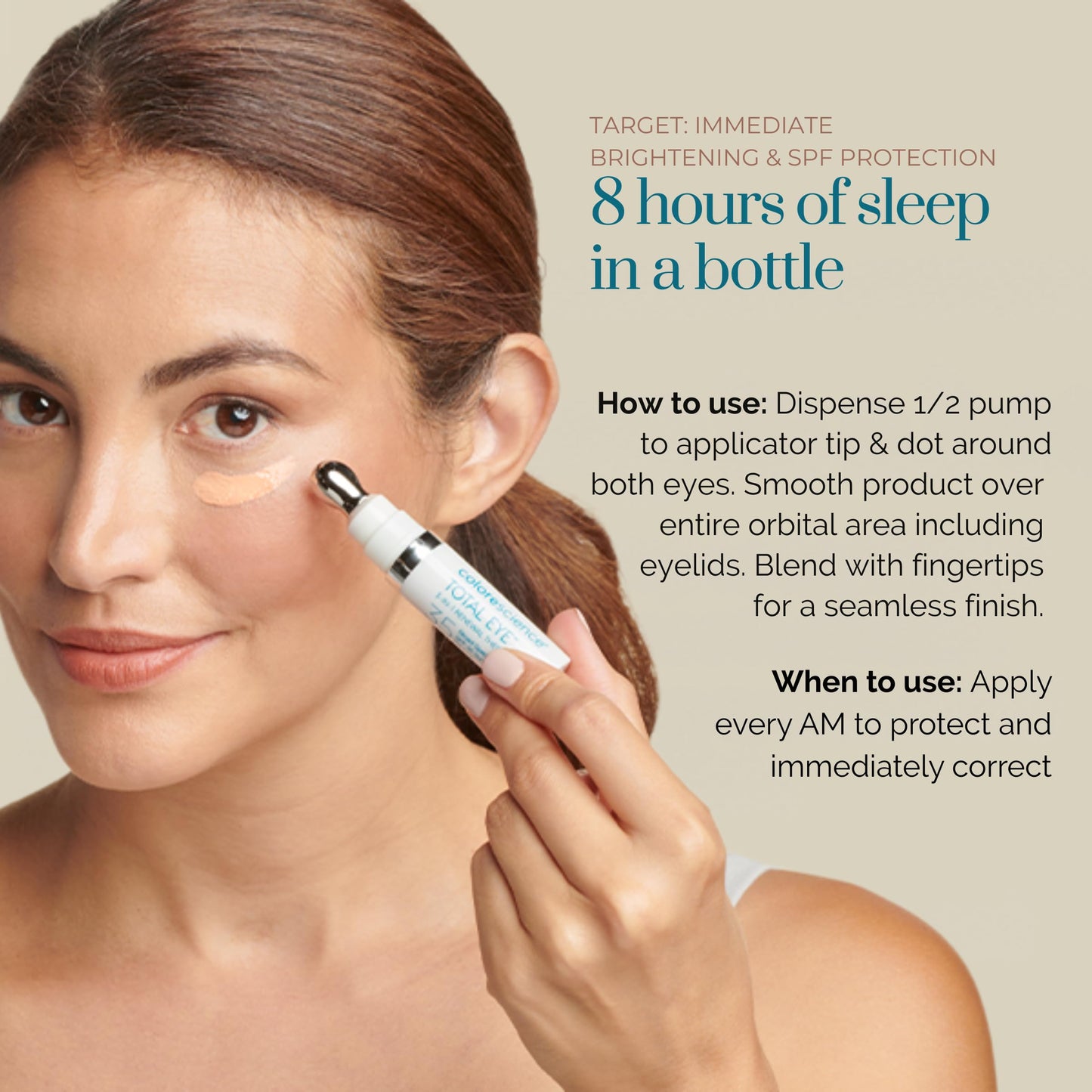 Colorescience Total Eye 3-in-1 Anti-Aging Renewal Therapy for Wrinkles & Dark Circle