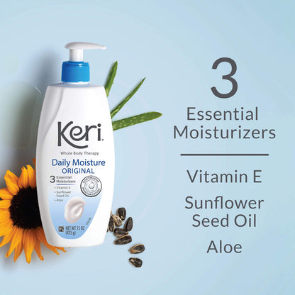 Keri Moisturizer and vH essentials Feminine Wash Bundle, 20 Oz and 6 Fl Oz
