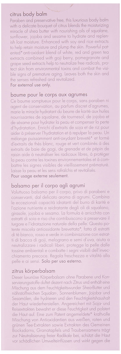 June Jacobs Citrus Body Balm, 6.7 Fl Oz