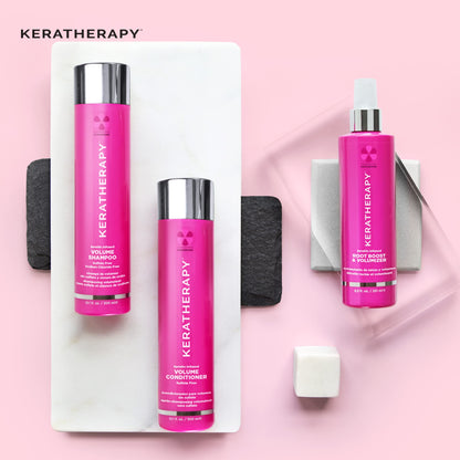 Keratherapy Keratin Infused Volume Shampoo, 10.1 fl oz, 300 ml - Volume Shampoo for Thin Hair - Kerabond Technology with Hemp Seed Oil, Indian Laurel Extract, Sea Kelp & Hydrolyzed Silk