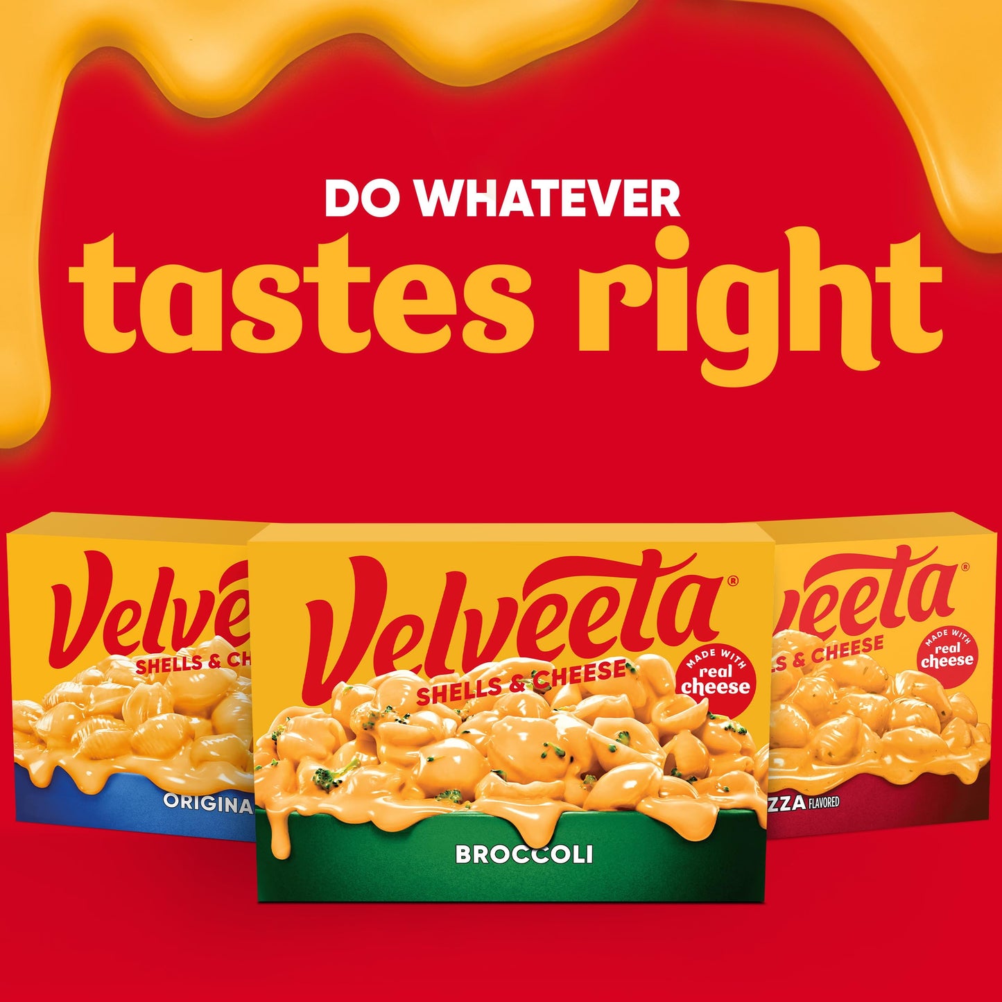 Velveeta Shells & Cheese Broccoli with Shell Pasta, Cheese Sauce & Broccoli Florets, 9.4 oz Box