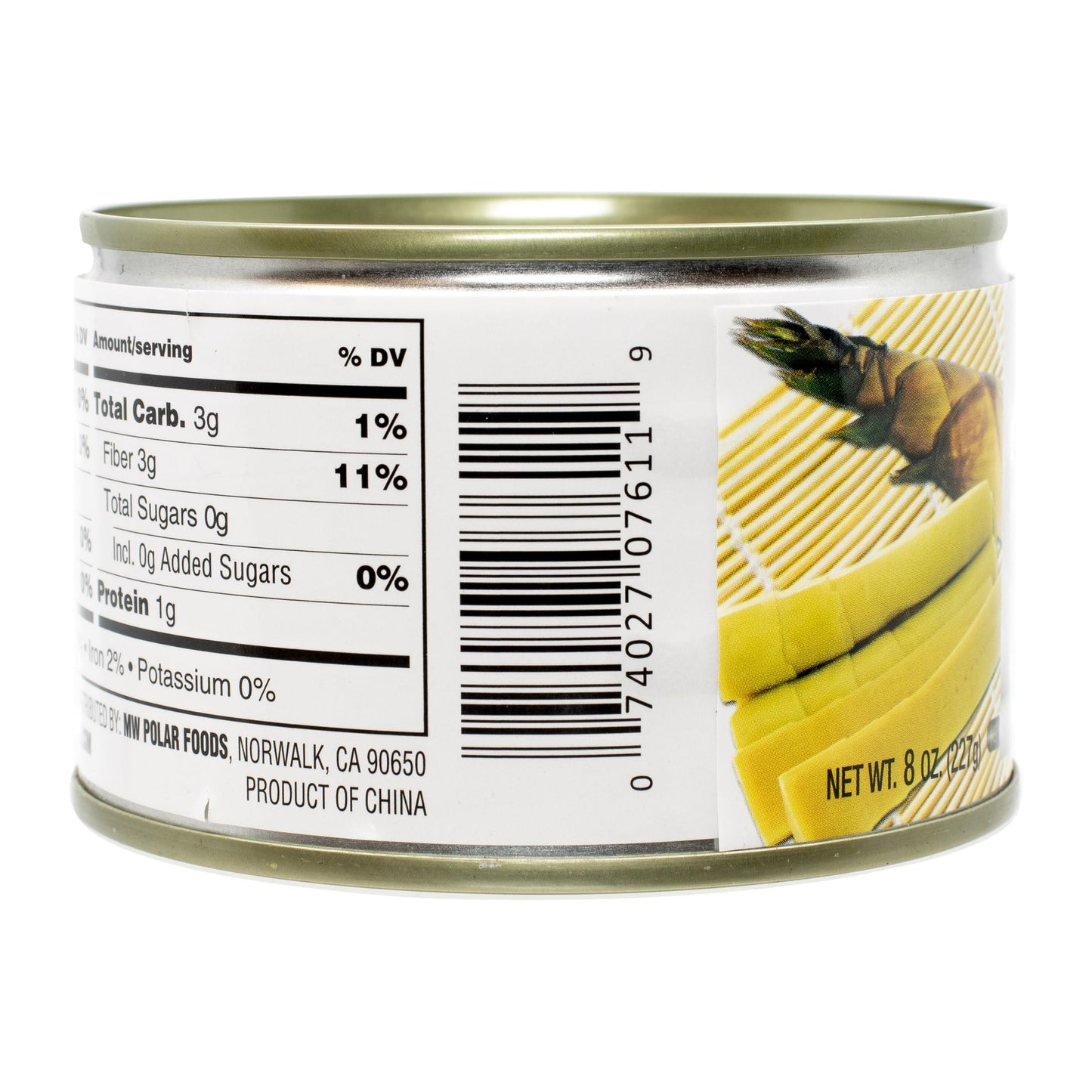 MW Polar Canned Vegetables, Sliced Bamboo Shoots, 8 Oz (Pack Of 12)