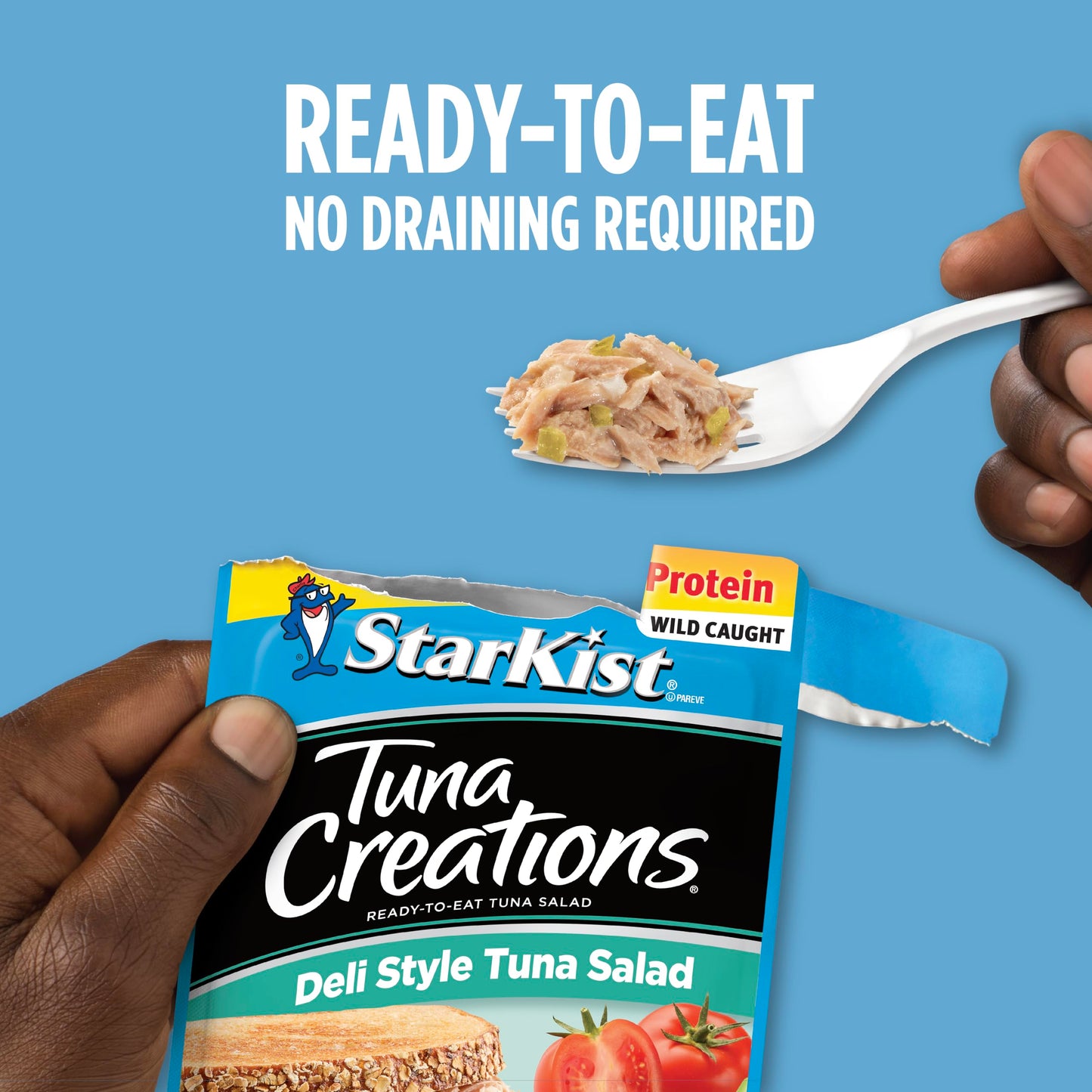 StarKist Tuna Creations Deli Style Tuna Salad Pouch (3 oz - 12 Pack) Wild Caught, High Protein Shelf Stable Seafood, Gluten Free, Soy Free, No Draining, Ready to Eat for Salads and Sandwiches