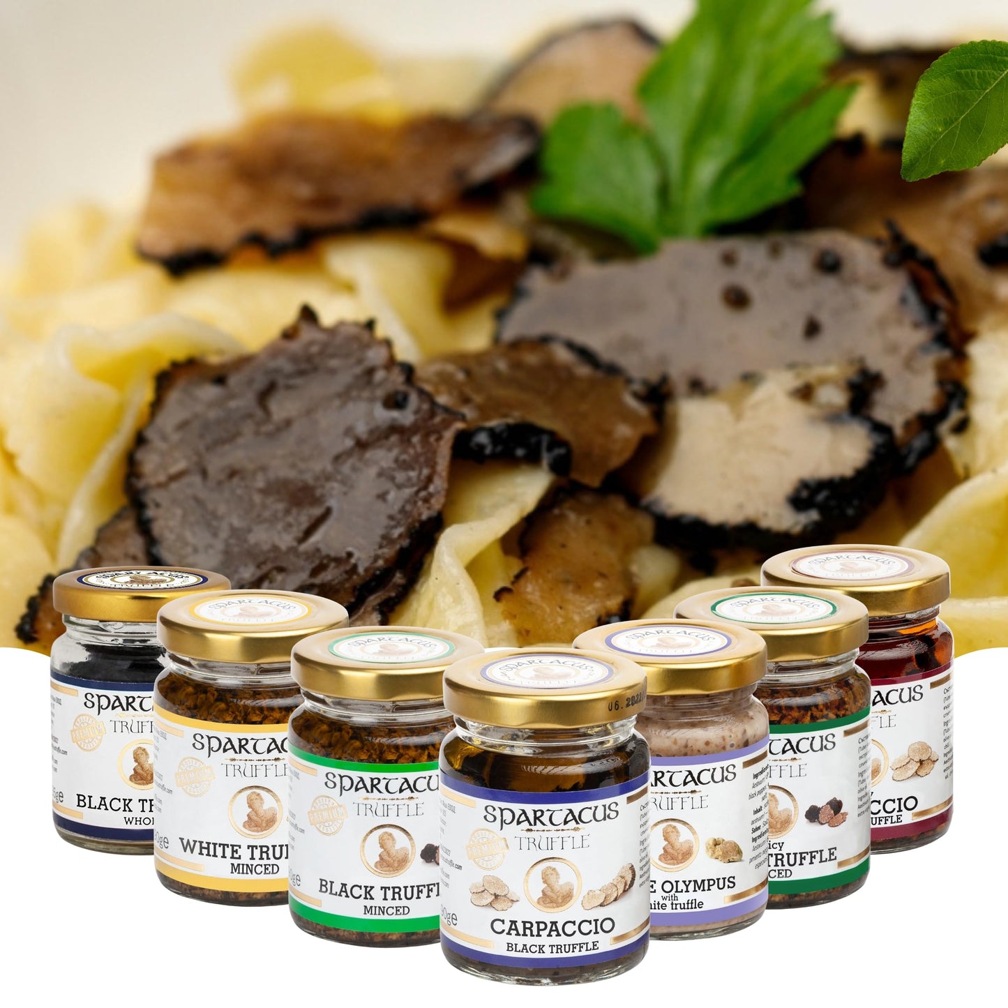 Spartacus Truffle Minced Black Truffles in Extra Virgin Olive Oil 3.17 oz – Wild Hand-Harvested Black Truffle Mince for Pasta, Risotto, Steak, Eggs, Pizza & Gourmet Home Cooking