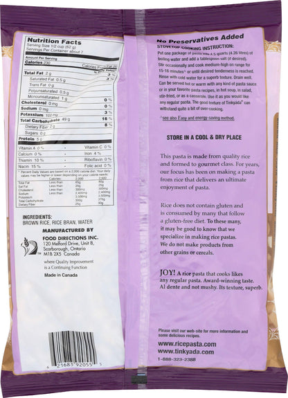 Tinkyada Pasta Brown Rice Elbow, 16 oz