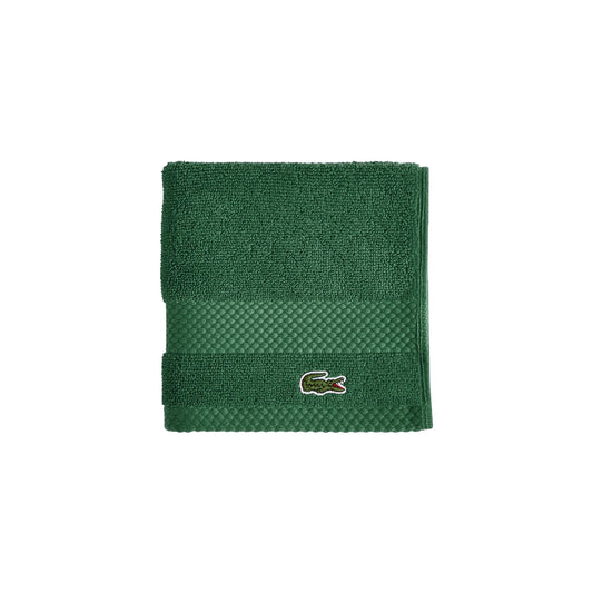 Lacoste Heritage 100% Supima Cotton Wash Cloth, Croc Green, 13" x 13" – Highly Absorbent & Quick Drying, Premium Super Soft Bath Towel, Bathroom Essential, Gift for All Occasions, Machine Washable
