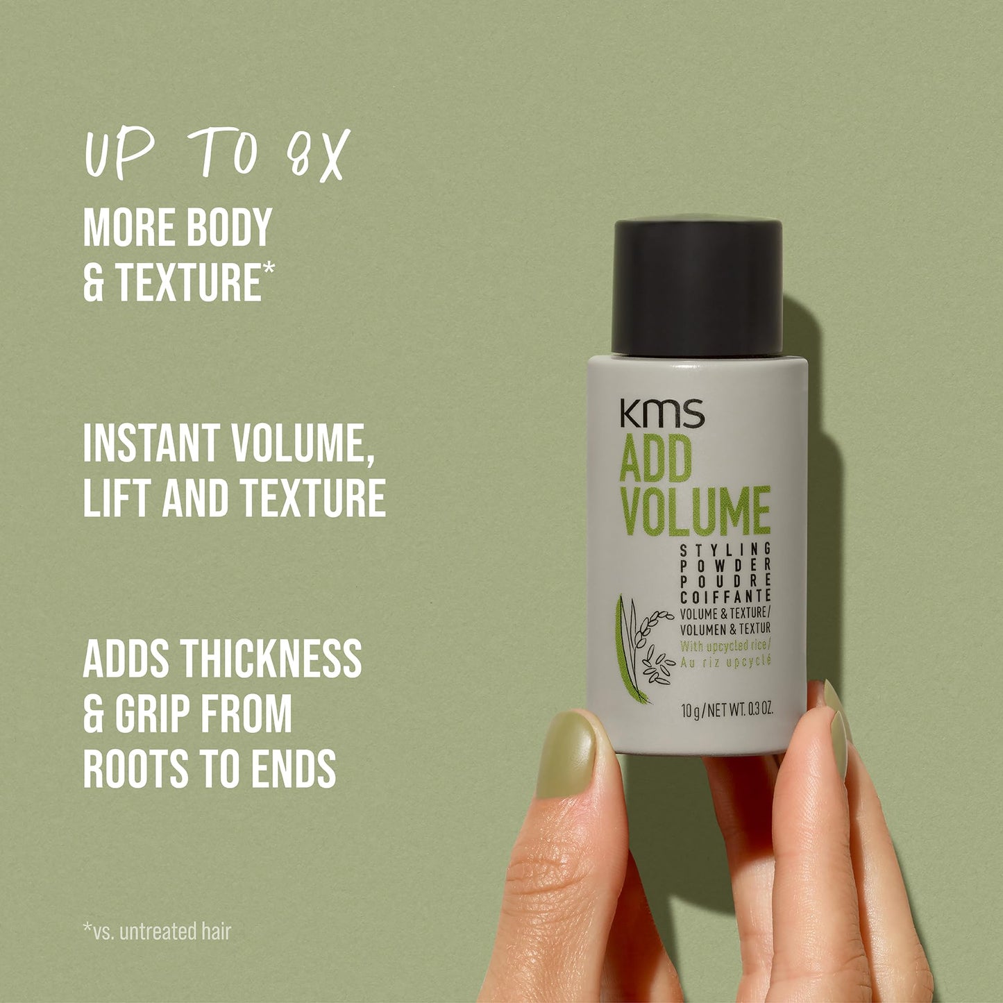 AddVolume Styling Powder, Texture & Volume for Fine to Medium, Limp Hair, 10g