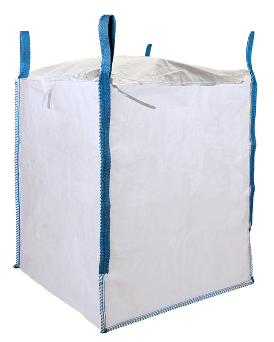 DURASACK Heavy Duty Builder's Bulk Bags 200-Gallon White Woven Polypropylene Contractor Trash Bags for Demo and Construction, Holds up to 2200 lbs, Open Top