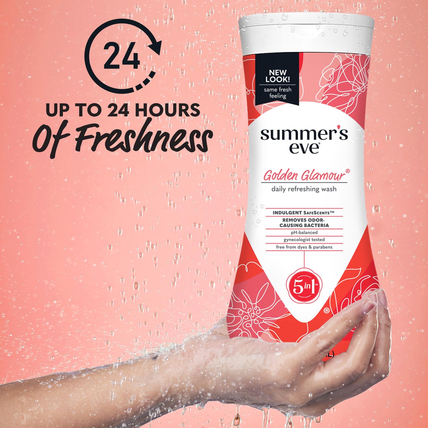 Summer's Eve Delicate Blossom & Golden Glamour Daily Feminine Body Washes, 15 fl oz Each