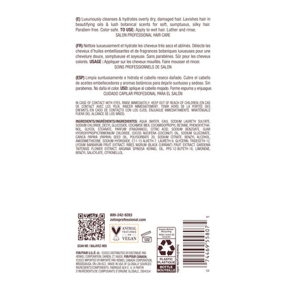 Bain de Terre Coconut Papaya Ultra Hydrating Shampoo, Moisture Quench for Dry, Damaged Hair, with Argan & Monoi Oils, Paraben-Free, Color-Safe, Vegan