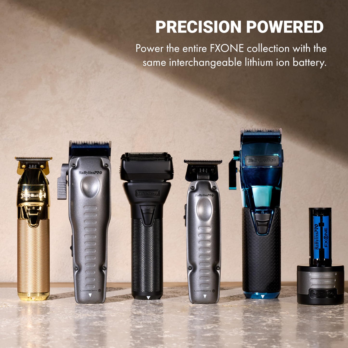 FXONE LO-PROFX Professional Cordless Trimmers for Men with Interchangeable Battery