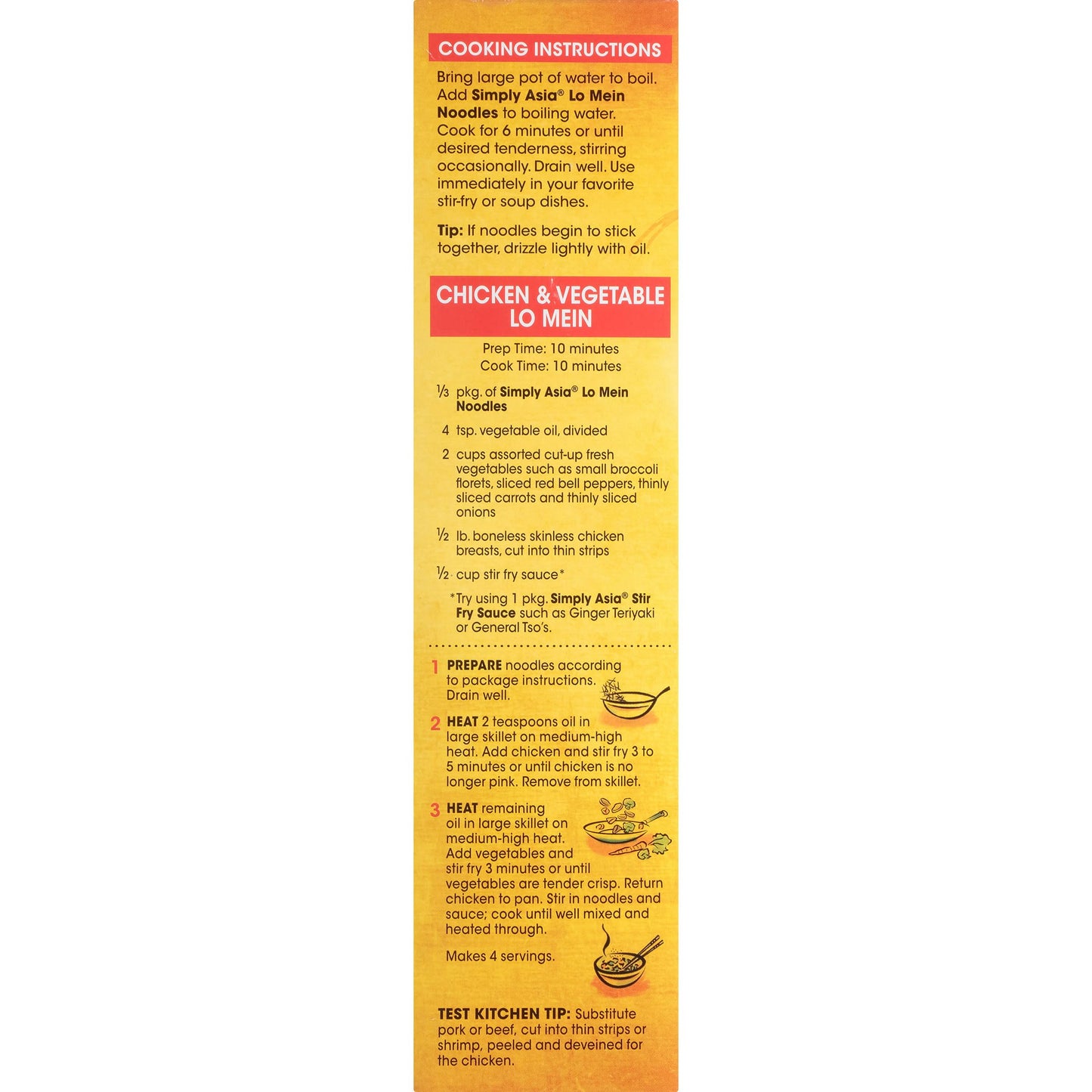 Simply Asia Lo Mein Noodles, Chinese Style, No MSG, For Cold Noodle Soups, Vegetable Lo Mei, Chicken Lo Mein & Stir-Fries, 14 oz