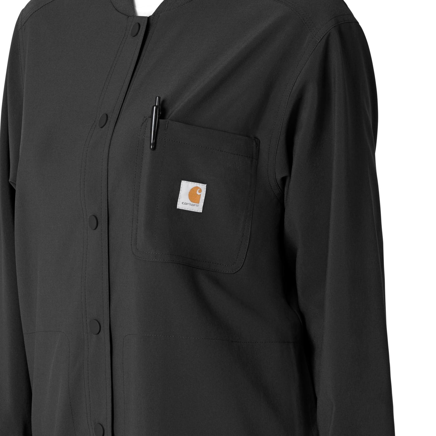 Carhartt Scrubs for Women Force Cross-Flex Shirt Jacket with 4 Pockets