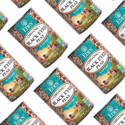 Eden Organic Black Eyed Peas, No Salt Added, 15-Ounce Cans (Pack of 12)