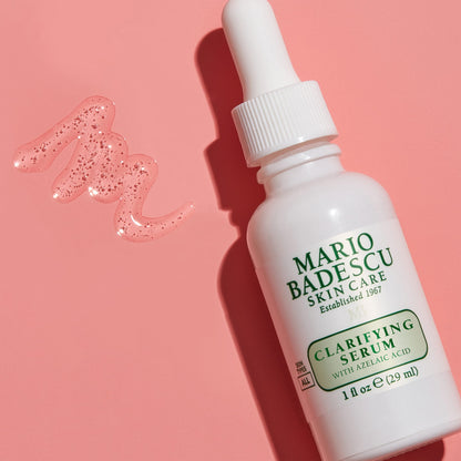 Mario Badescu Clarifying Serum with Azelaic Acid for Face – Pore Clearing, Redness Reducing, Blemish-Fighting Facial Serum Brightens, Soothes & Clears Pores Without Drying