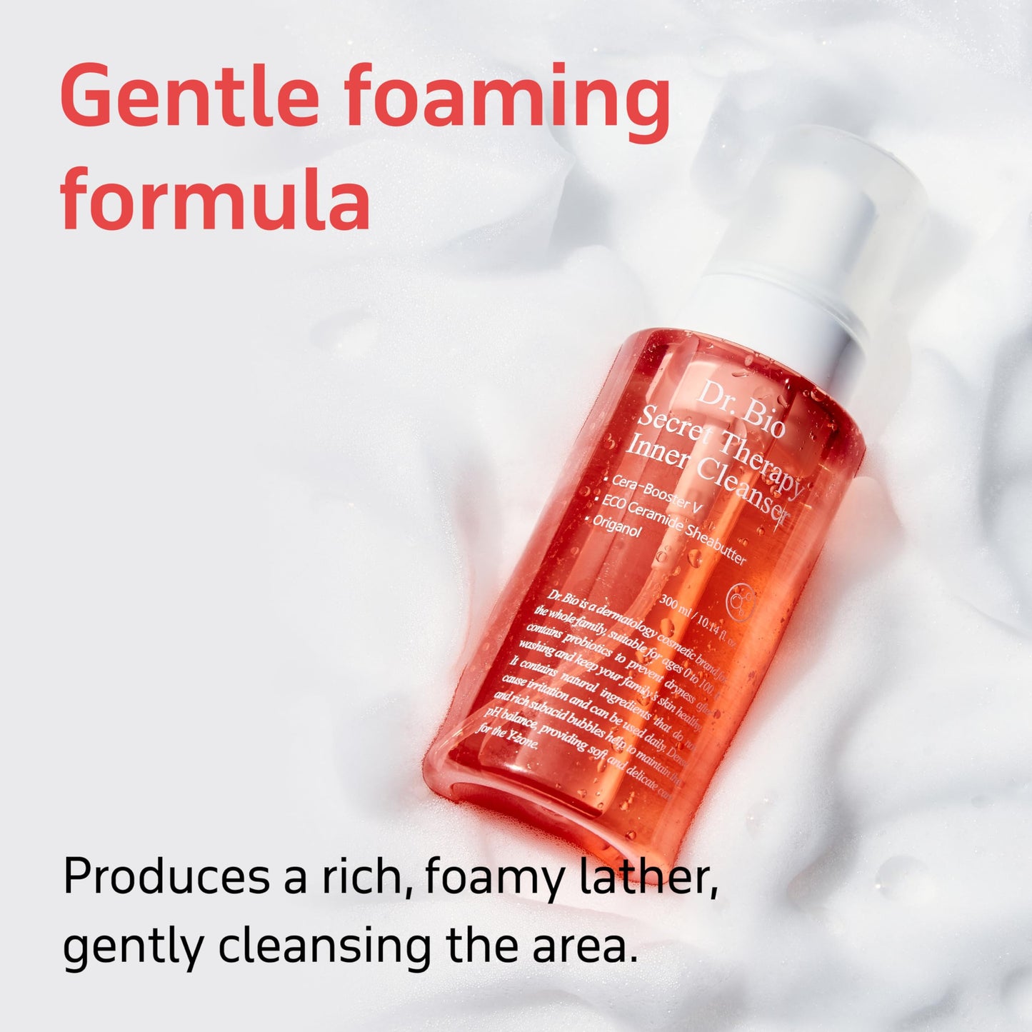 Secret Therapy Feminine Foaming Wash, pH-Balanced Feminine Wash with Probiotics, Hygienic Intimate Care, Hypoallergenic, Vegan, Fragrance-Free, Mild Gentle Hydrating Cleanser for All Skin Types