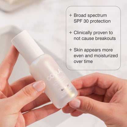COOLA Clear Skin Oil-Free Moisturizer with SPF 30, Dermatologist Tested Sunscreen with Niacinimide and Centella Asiatica, 1.1 Fl Oz