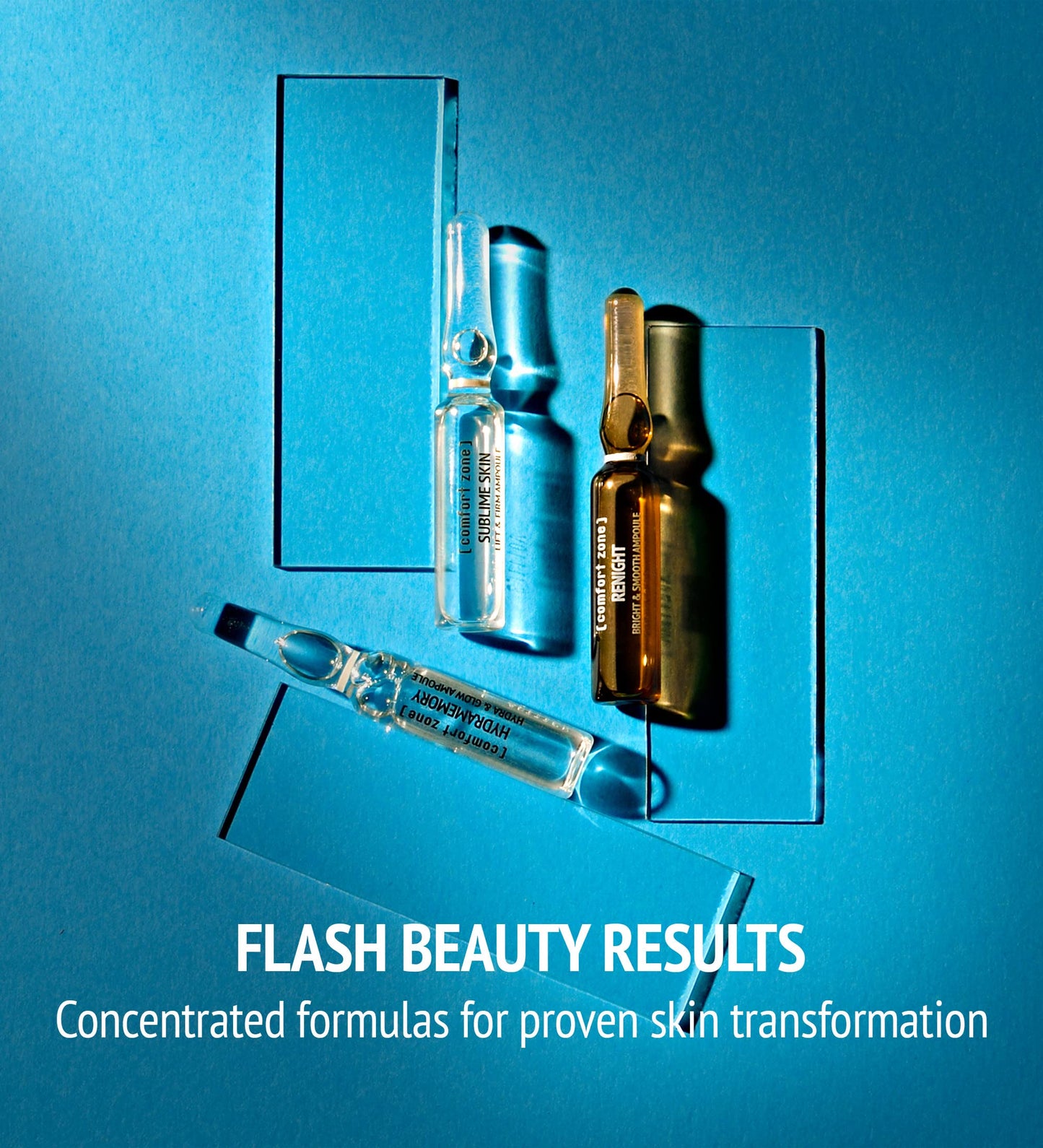 Renight Bright & Smooth Ampoules, Night Face Treatment, Stimulates Renewal, Luminosity, Fine Lines, Retinal, Natural Ingredients, Made in Italy, All Skin Types, 7 x 0.06 Fl Oz