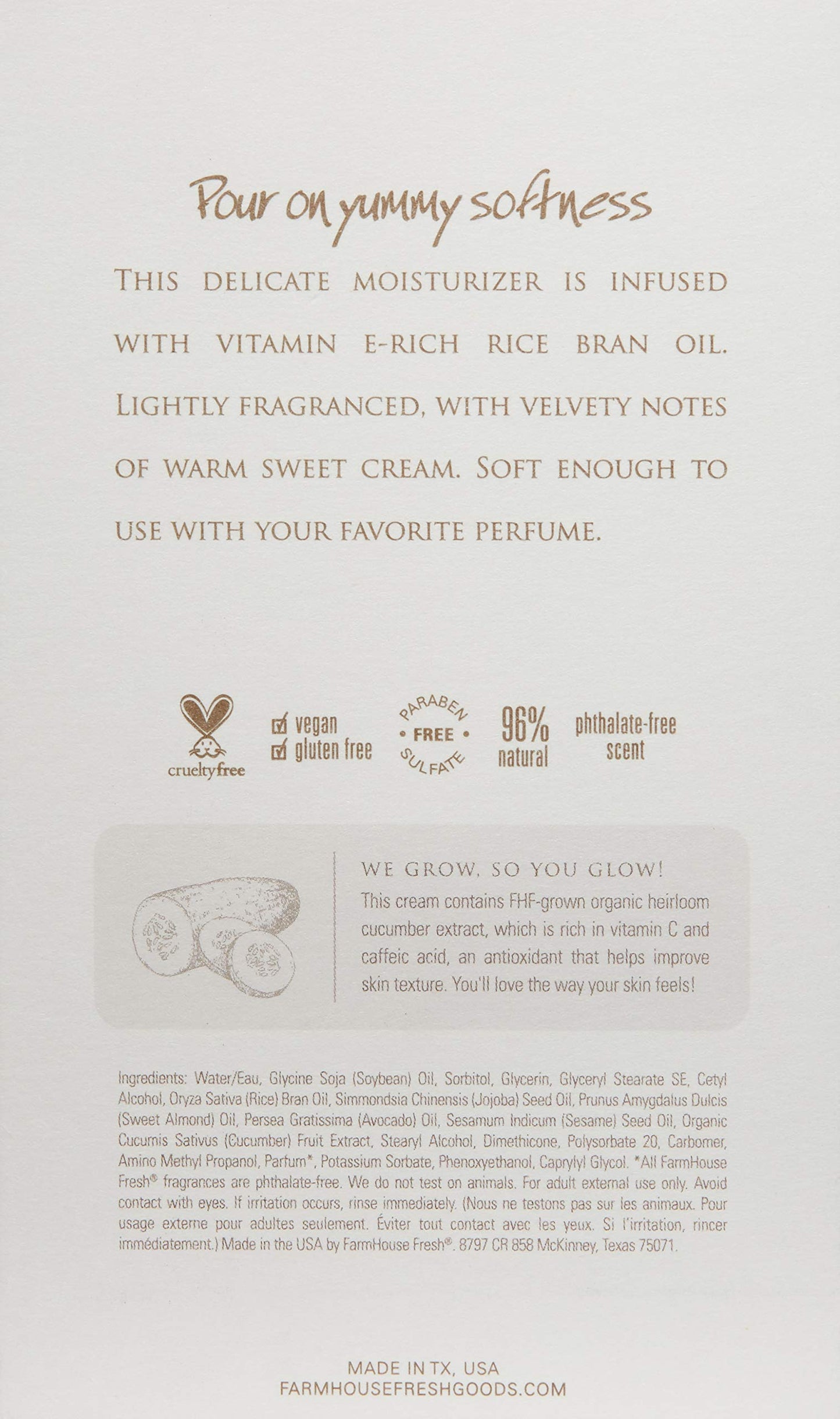 FarmHouse Fresh Sweet Cream Body Milk
