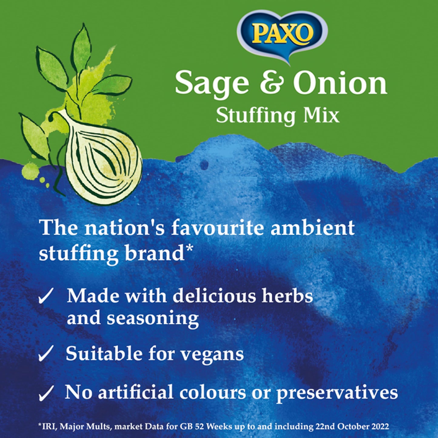 Paxo Sage & Onion Stuffing (340g) - Pack of 2 by Paxo