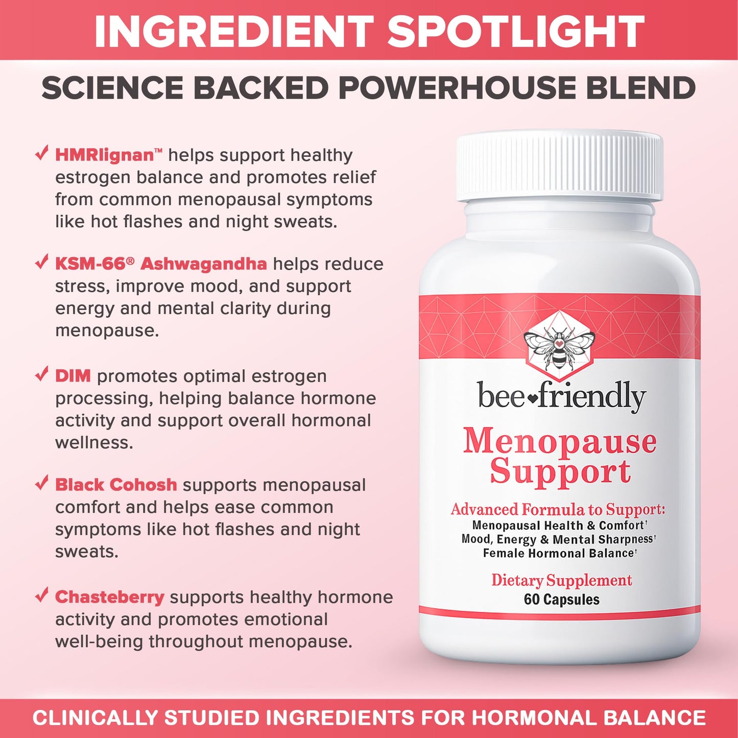 BeeFriendly™ Vaginal Moisturizer + Menopause Support Supplement | Complete Midlife Comfort Bundle
