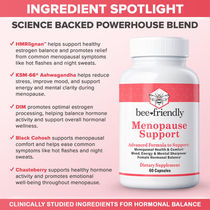 BeeFriendly™ Vaginal Moisturizer + Menopause Support Supplement | Complete Midlife Comfort Bundle