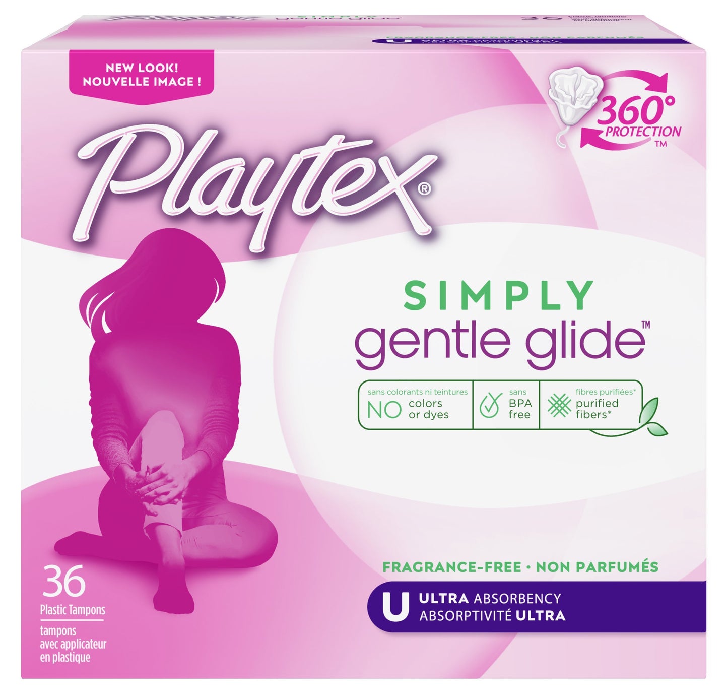 Playtex Simply Gentle Glide Tampons 36ct & Playtex Sport Tampons 36ct Bundle