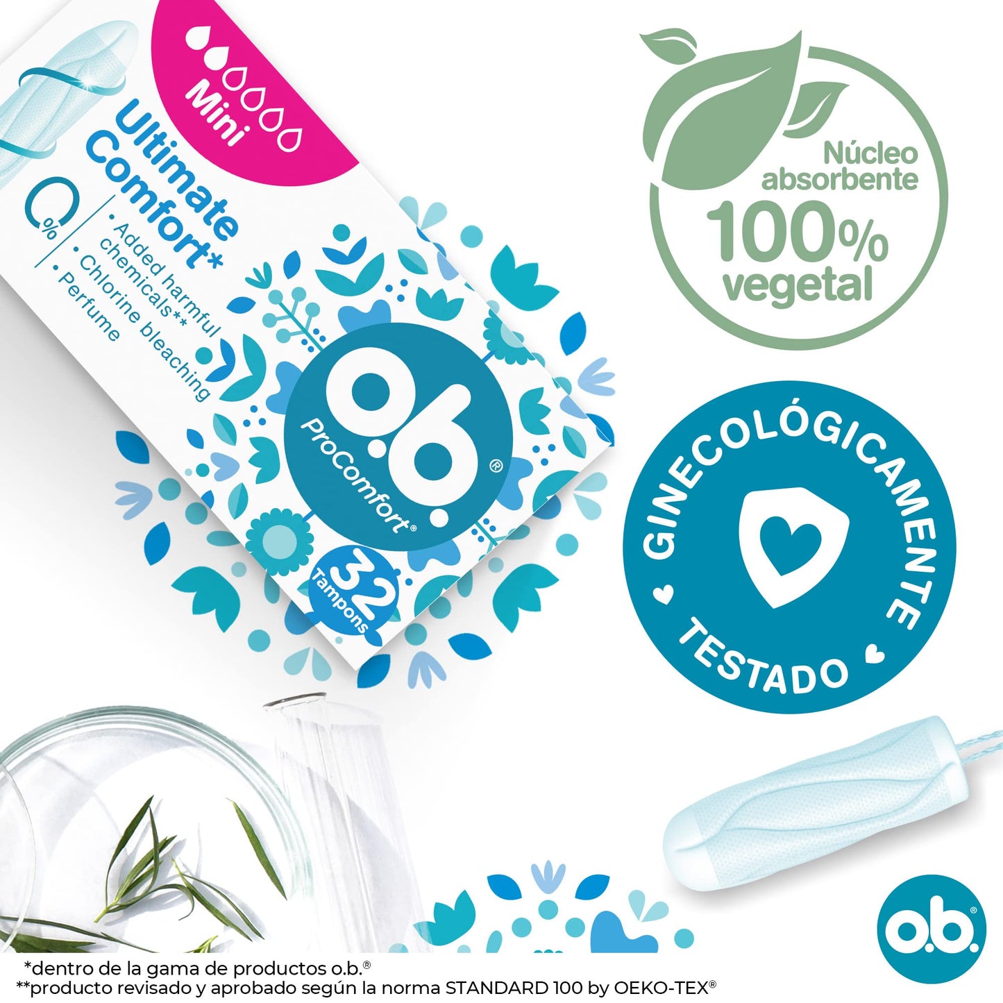 o.b. ProComfort Mini Tampons, 1 X 32 Units