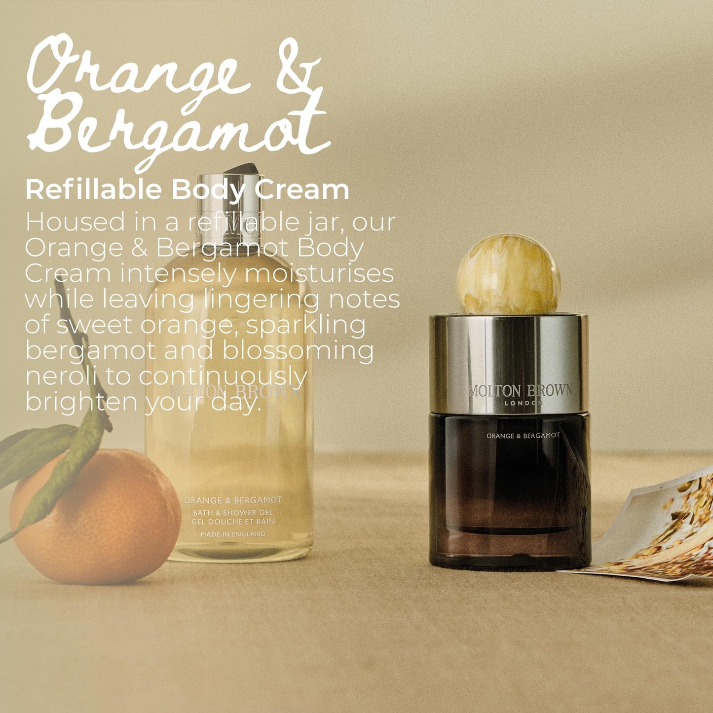 Molton Brown Orange & Bergamot Refillable Body Cream 6.76 fl. oz.