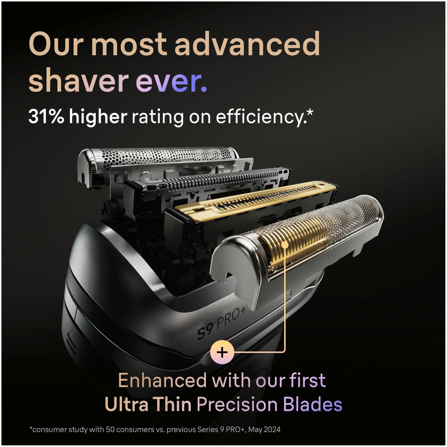 Braun Electric Razor for Men Series 9 PRO+ Electric Foil Shaver with Precision Trimmer, 6in1 SmartCare Center, Travel Powercase, 9677cc