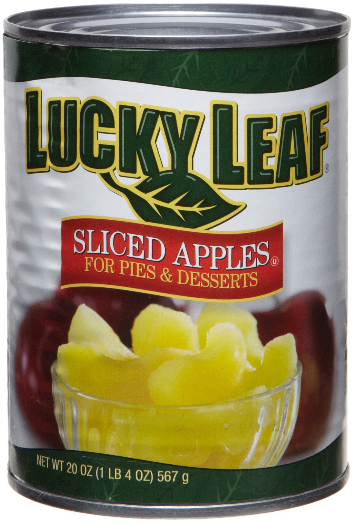 Lucky Leaf Sliced Apple for Pies & Desserts (in Water), 20-Ounce Cans (Pack of 6)