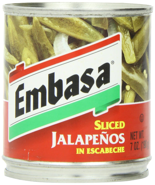 EMBASA Sliced Jalapenos, 7 Ounce (Pack of 12)