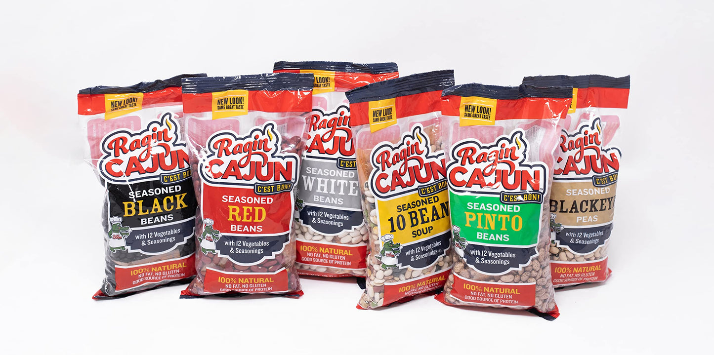 Seasoned Piñto Beans 16 oz Ragin Cajun (Pack of 4)