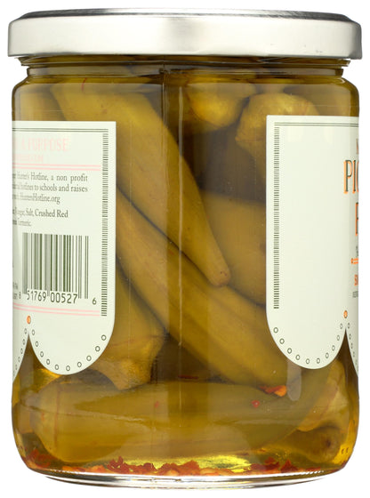 Pickled Pink Foods, Okra Pickled, 16 Fl Oz